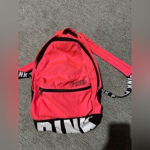 PINK hot pink backpack